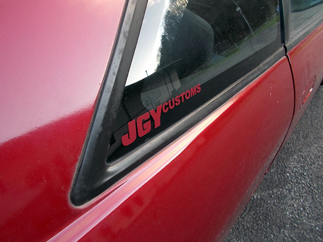 custom JGY color matched stickers